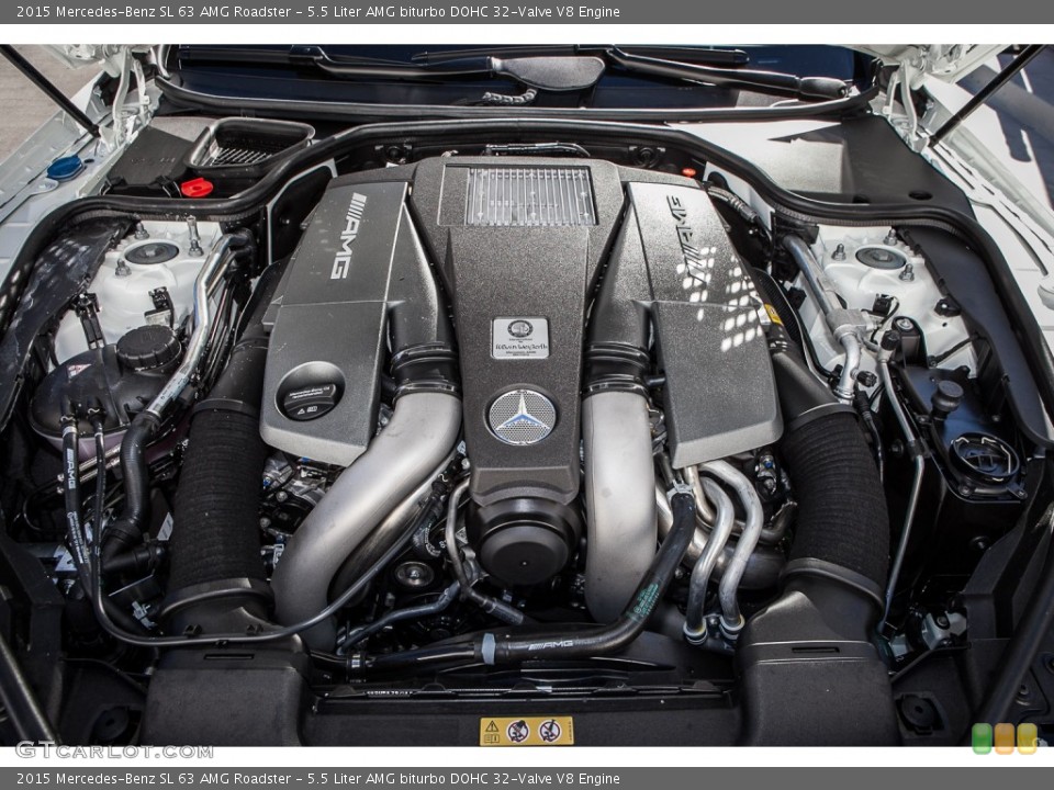 5.5 Liter AMG biturbo DOHC 32-Valve V8 Engine for the 2015 Mercedes-Benz SL #100500270