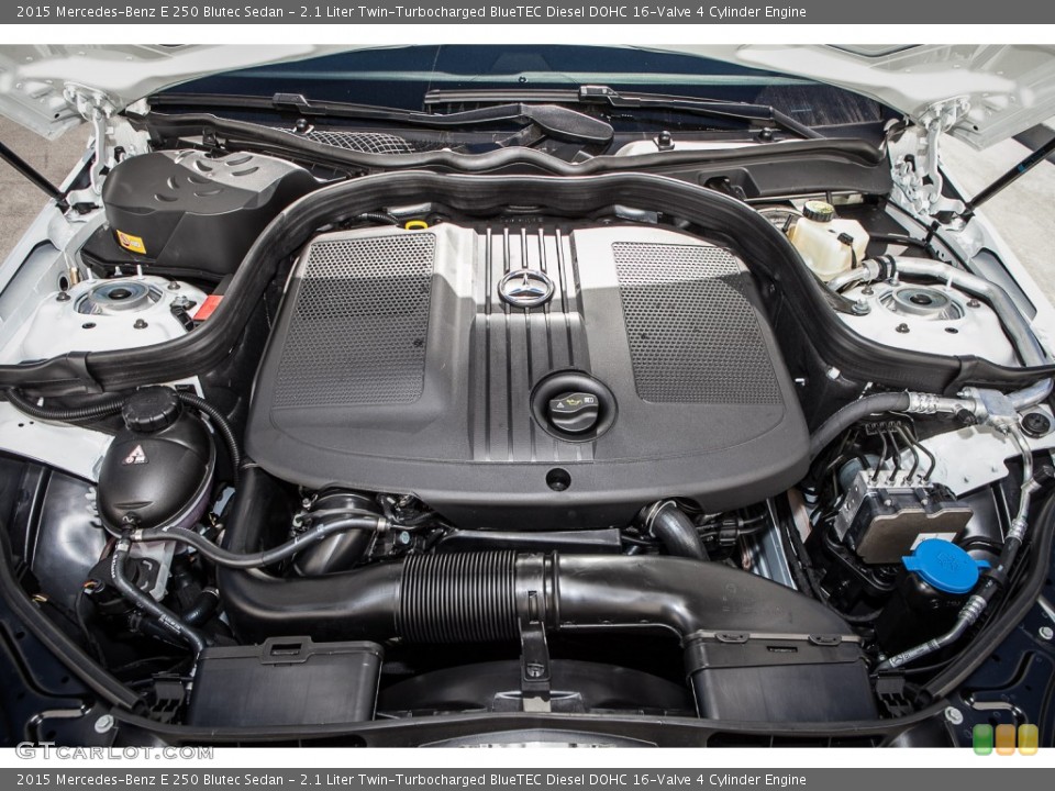 2.1 Liter Twin-Turbocharged BlueTEC Diesel DOHC 16-Valve 4 Cylinder 2015 Mercedes-Benz E Engine