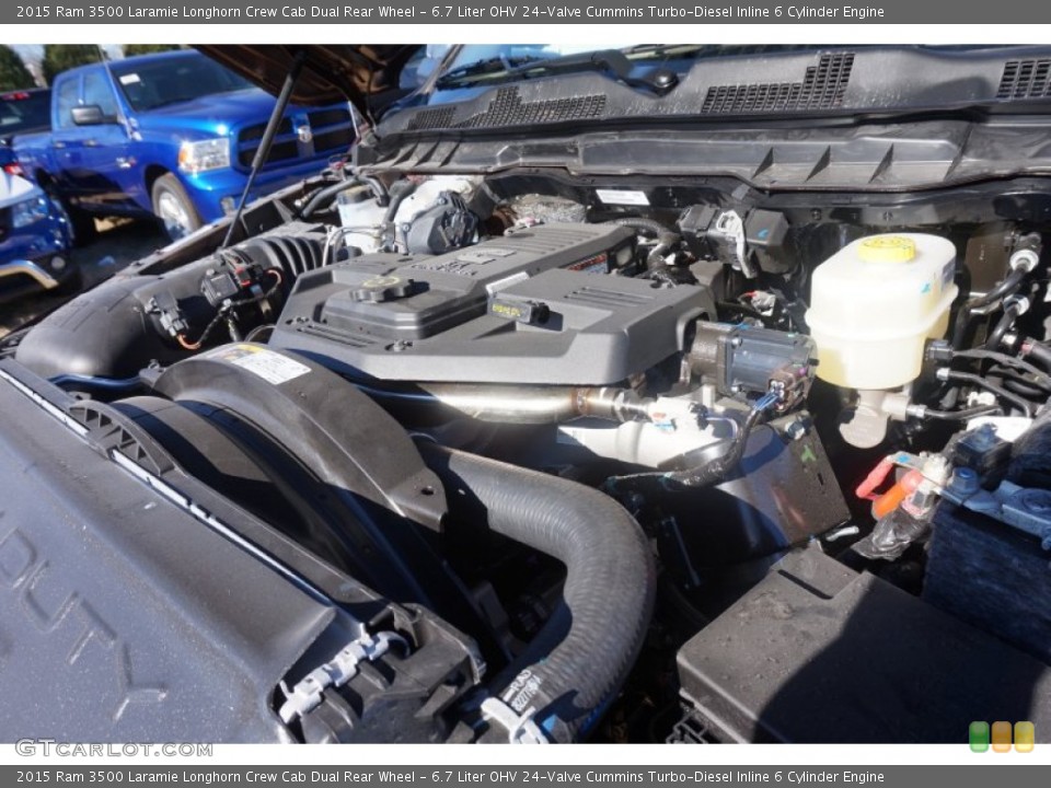 6.7 Liter OHV 24-Valve Cummins Turbo-Diesel Inline 6 Cylinder Engine for the 2015 Ram 3500 #100594205