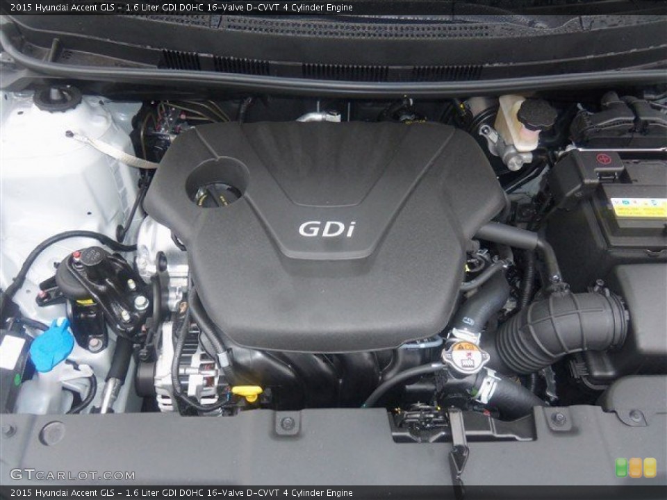 1.6 Liter GDI DOHC 16-Valve D-CVVT 4 Cylinder Engine for the 2015 Hyundai Accent #100599303