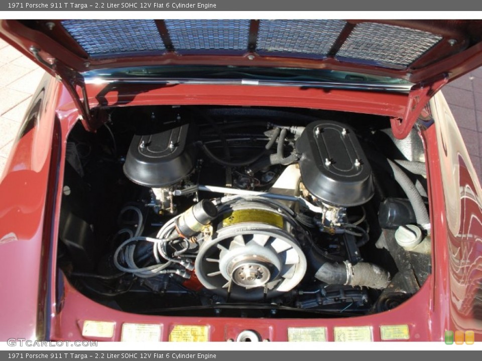 2.2 Liter SOHC 12V Flat 6 Cylinder 1971 Porsche 911 Engine