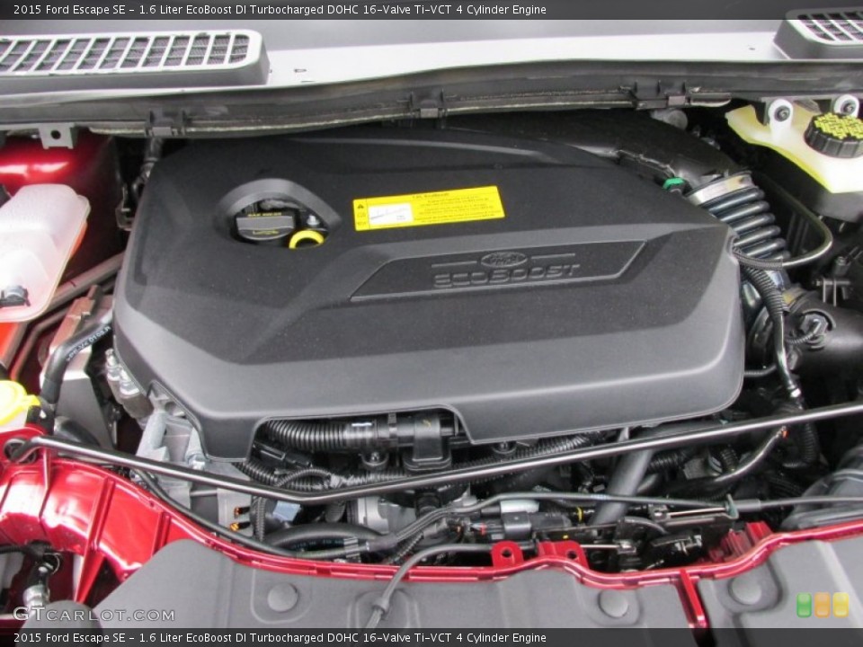 1.6 Liter EcoBoost DI Turbocharged DOHC 16-Valve Ti-VCT 4 Cylinder 2015 Ford Escape Engine