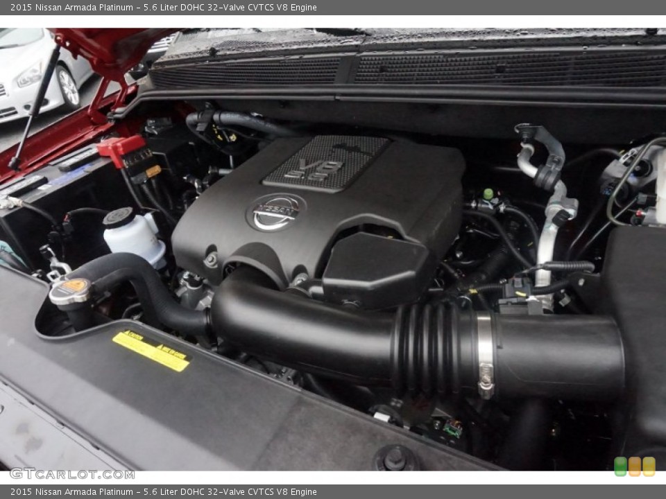 5.6 Liter DOHC 32-Valve CVTCS V8 2015 Nissan Armada Engine