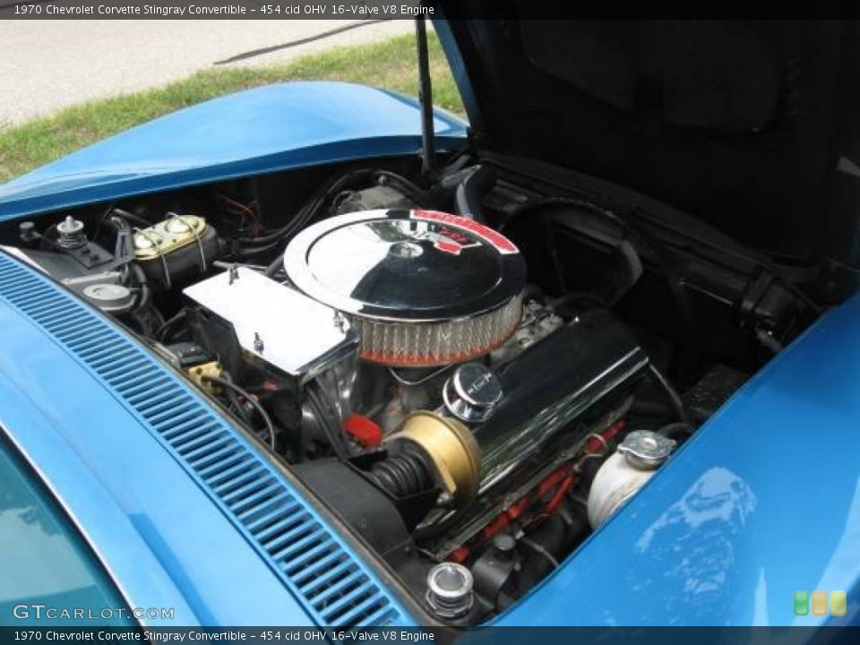 454 cid OHV 16-Valve V8 1970 Chevrolet Corvette Engine