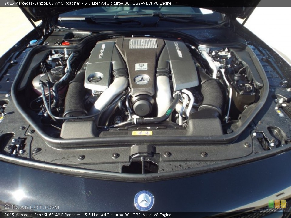 5.5 Liter AMG biturbo DOHC 32-Valve V8 Engine for the 2015 Mercedes-Benz SL #100678122