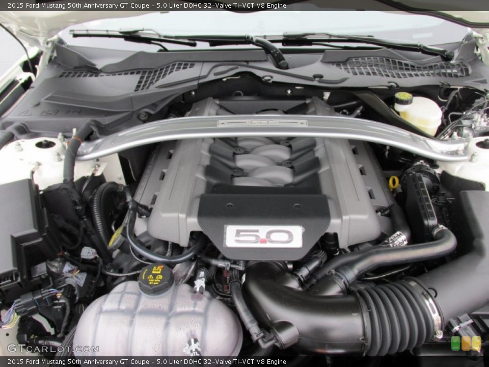 5.0 Liter DOHC 32-Valve Ti-VCT V8 2015 Ford Mustang Engine