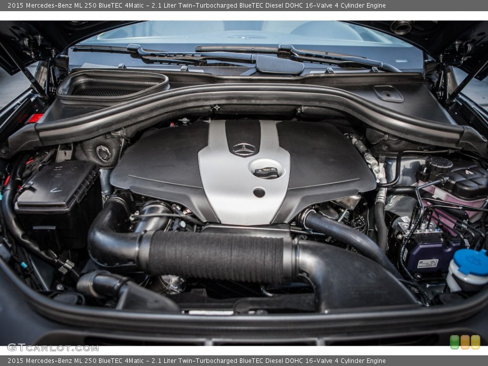 2.1 Liter Twin-Turbocharged BlueTEC Diesel DOHC 16-Valve 4 Cylinder 2015 Mercedes-Benz ML Engine