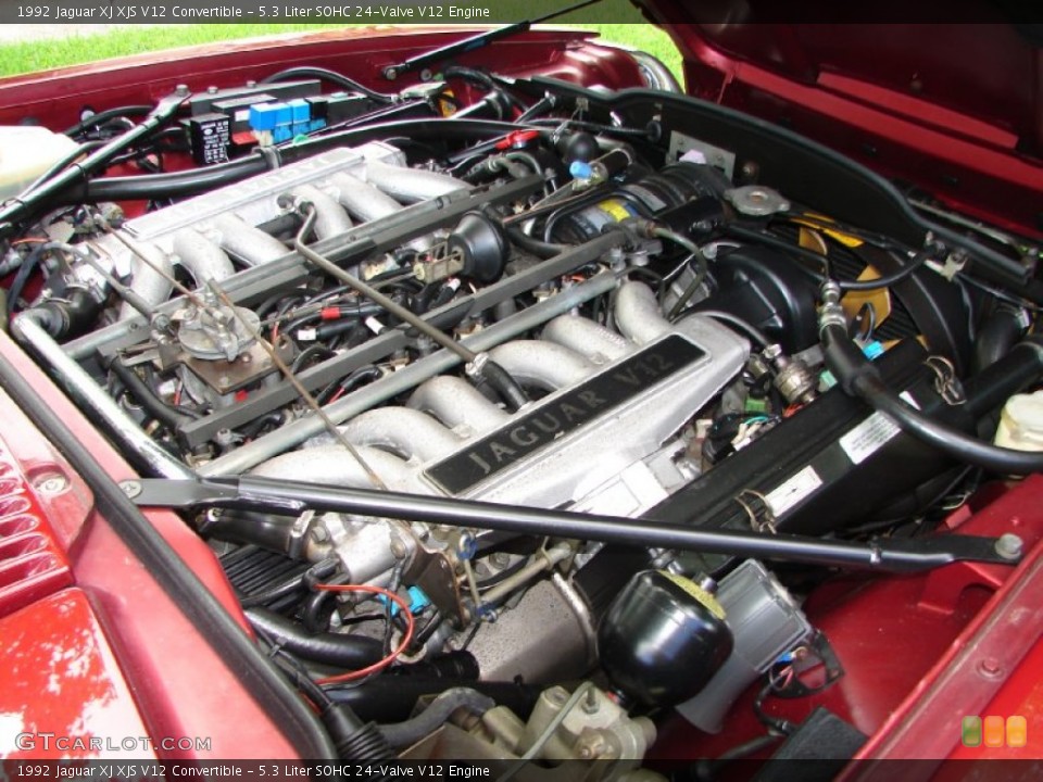 5.3 Liter SOHC 24-Valve V12 Engine for the 1992 Jaguar XJ #100816456