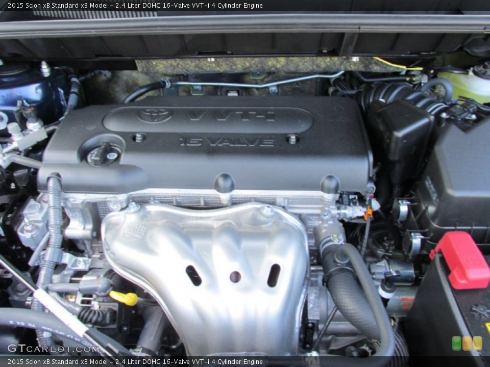 2.4 Liter DOHC 16-Valve VVT-i 4 Cylinder 2015 Scion xB Engine