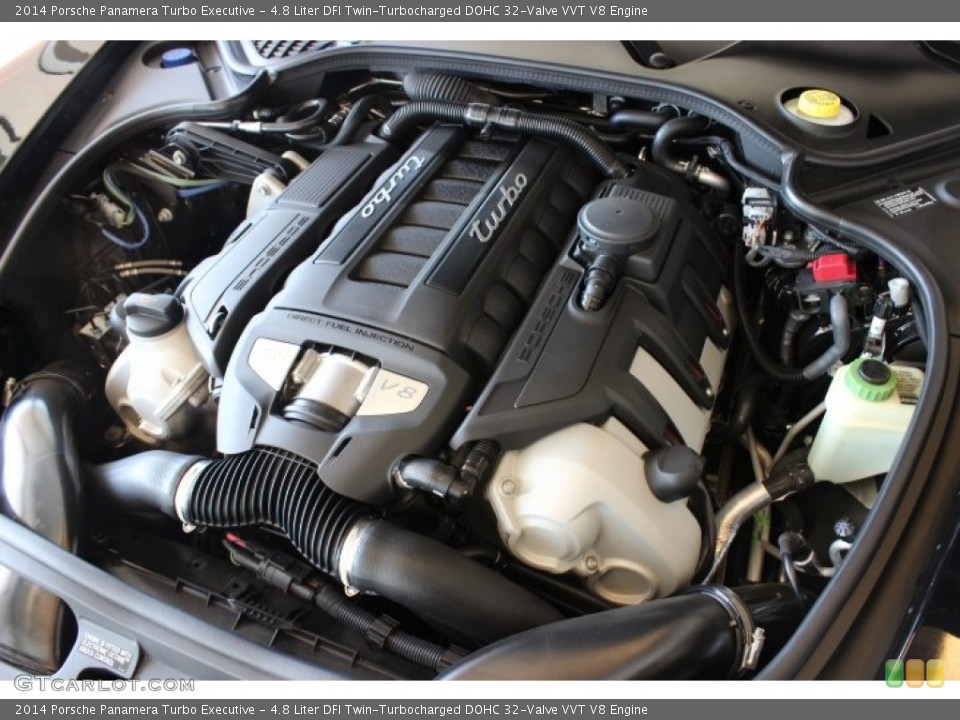 4.8 Liter DFI Twin-Turbocharged DOHC 32-Valve VVT V8 Engine for the 2014 Porsche Panamera #100933121