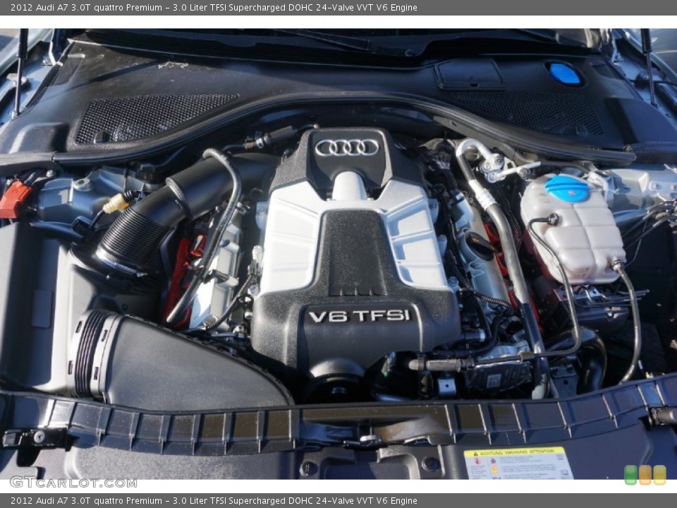 3.0 Liter TFSI Supercharged DOHC 24-Valve VVT V6 2012 Audi A7 Engine
