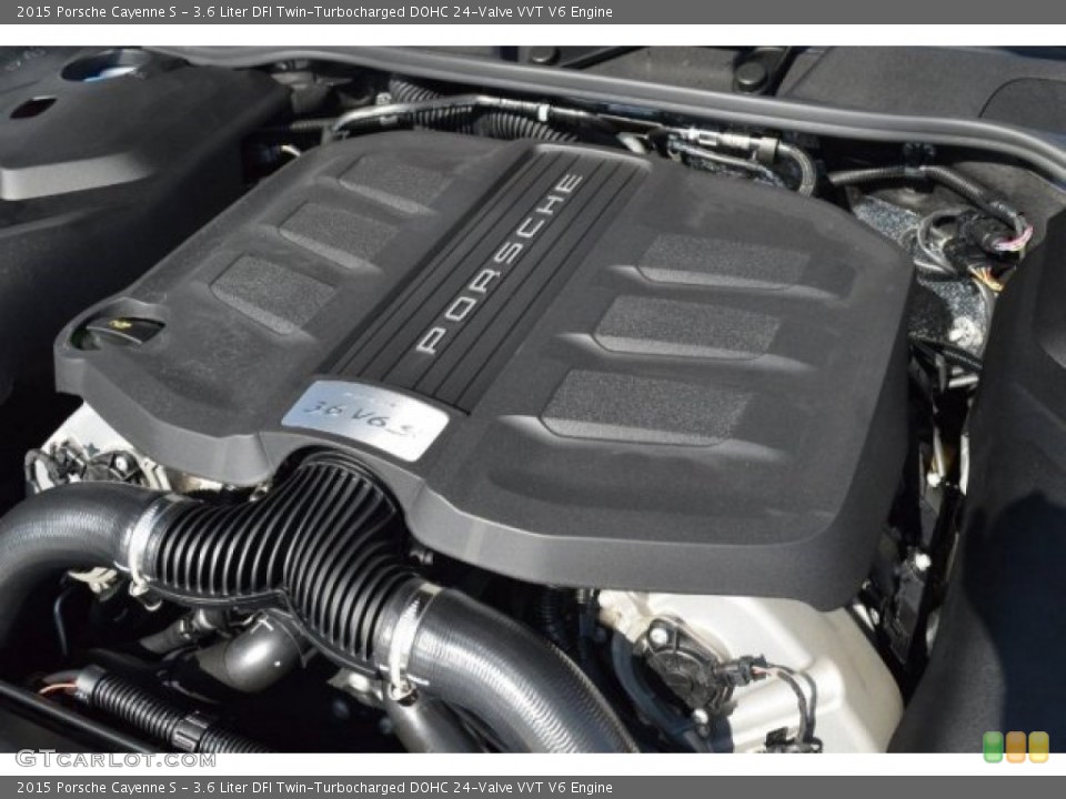 3.6 Liter DFI Twin-Turbocharged DOHC 24-Valve VVT V6 2015 Porsche Cayenne Engine