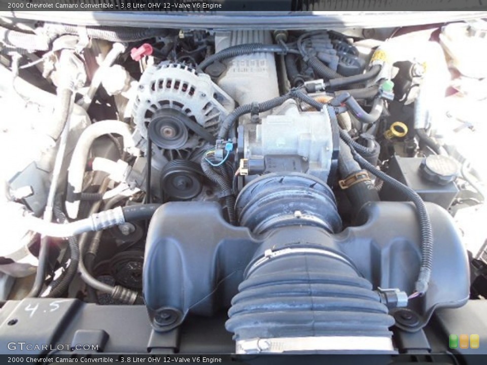 3.8 Liter OHV 12-Valve V6 2000 Chevrolet Camaro Engine