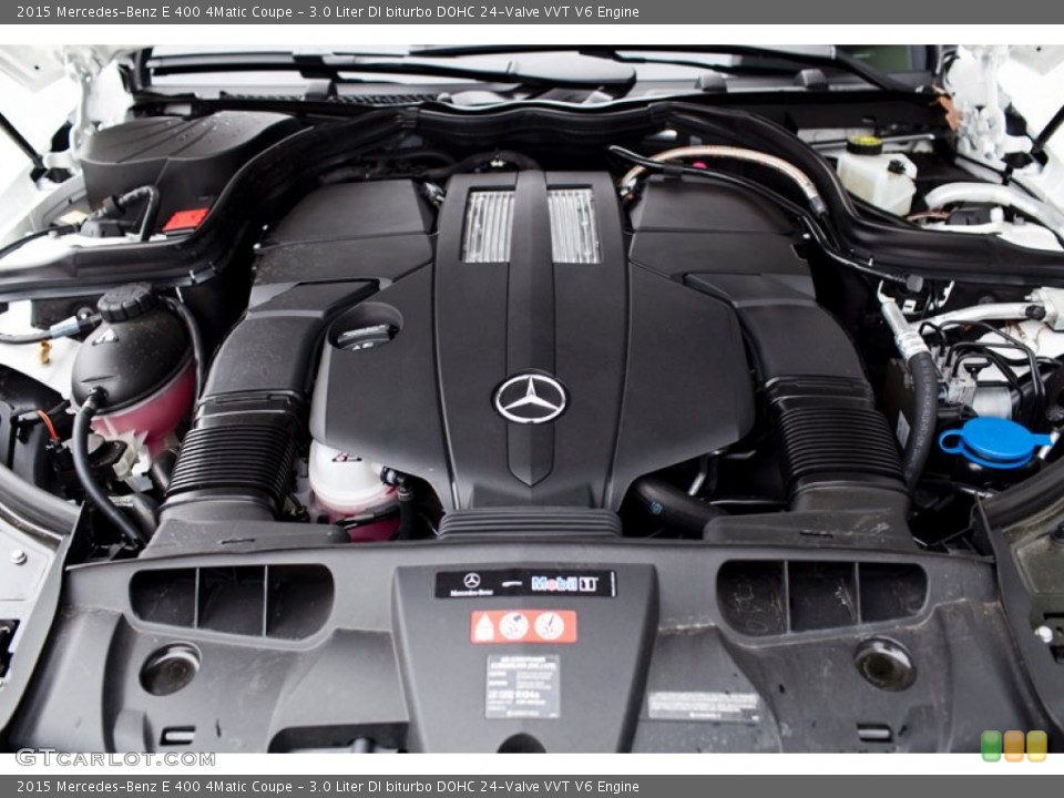 3.0 Liter DI biturbo DOHC 24-Valve VVT V6 2015 Mercedes-Benz E Engine