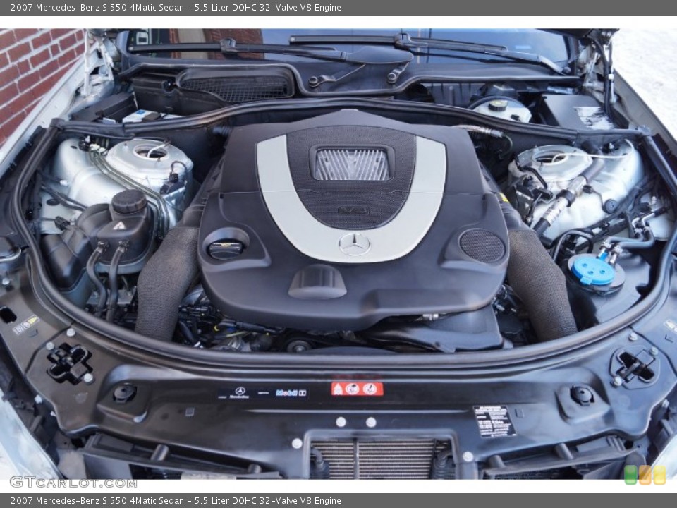 5.5 Liter DOHC 32-Valve V8 2007 Mercedes-Benz S Engine