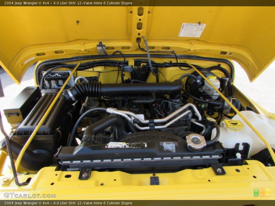 4.0 Liter OHV 12-Valve Inline 6 Cylinder Engine for the 2004 Jeep Wrangler #101222178
