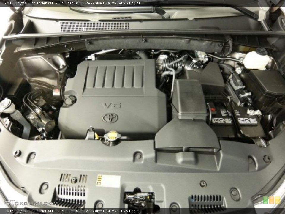 3.5 Liter DOHC 24-Valve Dual VVT-i V6 Engine for the 2015 Toyota Highlander #101241105