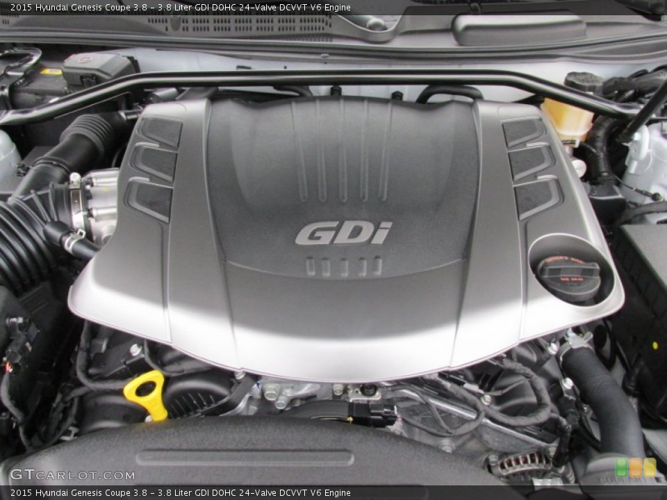 3.8 Liter GDI DOHC 24-Valve DCVVT V6 Engine for the 2015 Hyundai Genesis Coupe #101243160