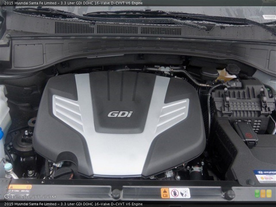 3.3 Liter GDI DOHC 16-Valve D-CVVT V6 Engine for the 2015 Hyundai Santa Fe #101256442