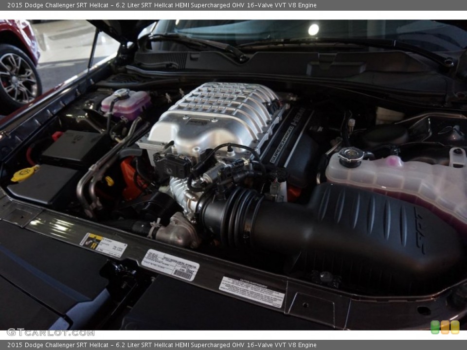 6.2 Liter SRT Hellcat HEMI Supercharged OHV 16-Valve VVT V8 Engine for the 2015 Dodge Challenger #101308152