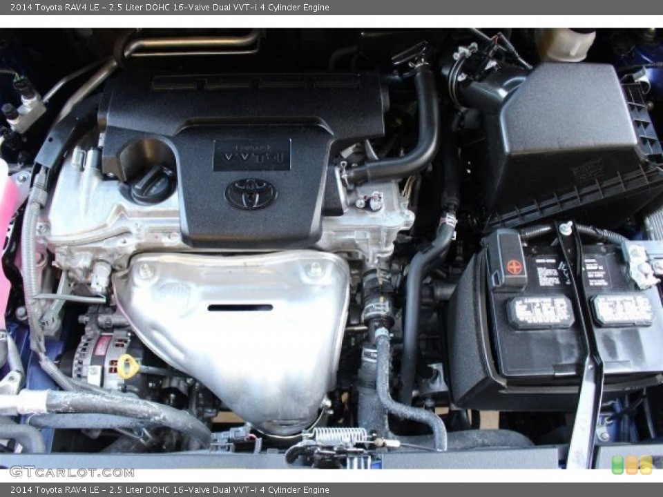2.5 Liter DOHC 16-Valve Dual VVT-i 4 Cylinder 2014 Toyota RAV4 Engine