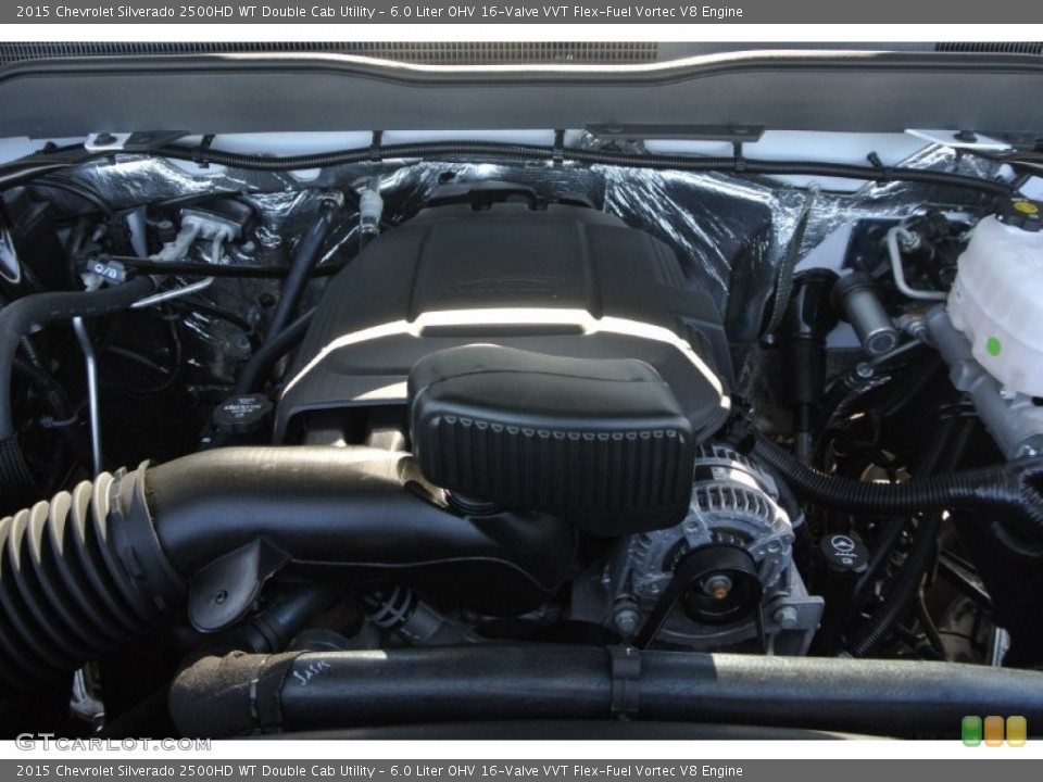 6.0 Liter OHV 16-Valve VVT Flex-Fuel Vortec V8 Engine for the 2015 Chevrolet Silverado 2500HD #101458008