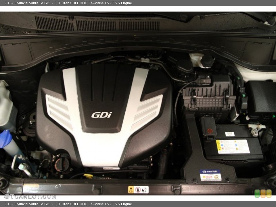 3.3 Liter GDI DOHC 24-Valve CVVT V6 Engine for the 2014 Hyundai Santa Fe #101467806