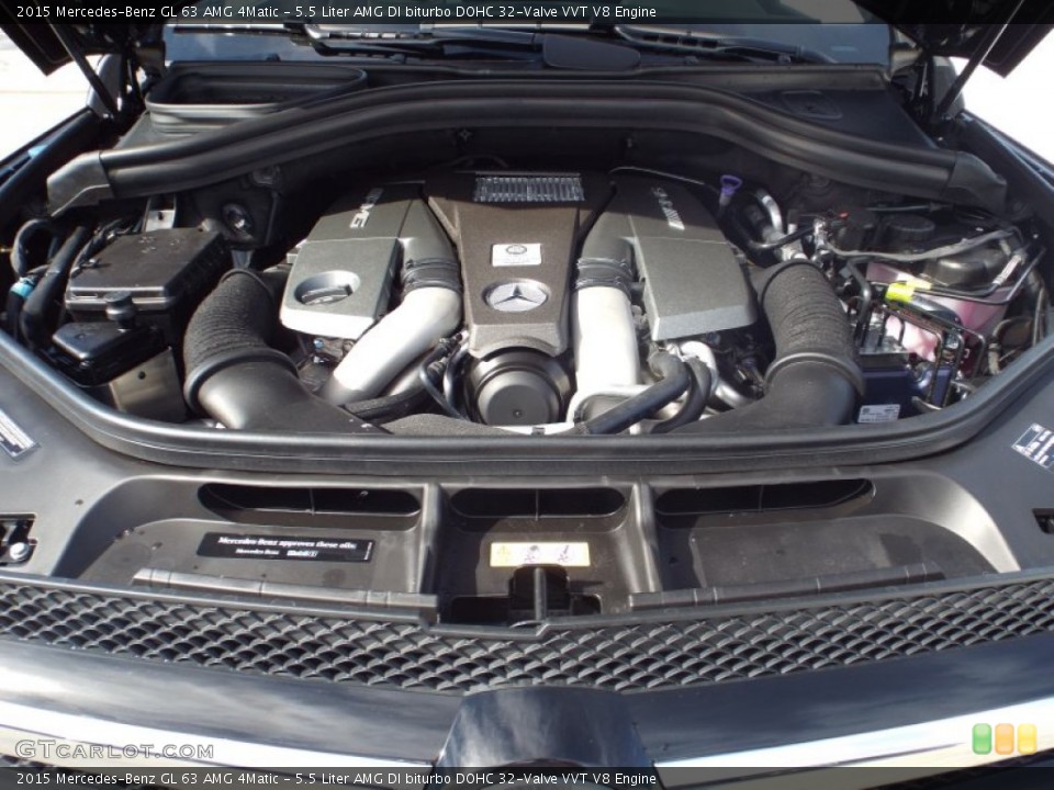 5.5 Liter AMG DI biturbo DOHC 32-Valve VVT V8 Engine for the 2015 Mercedes-Benz GL #101508710