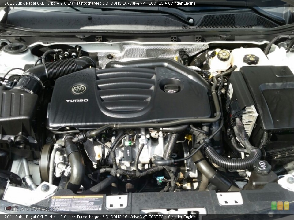 2.0 Liter Turbocharged SIDI DOHC 16-Valve VVT ECOTEC 4 Cylinder Engine for the 2011 Buick Regal #101639136