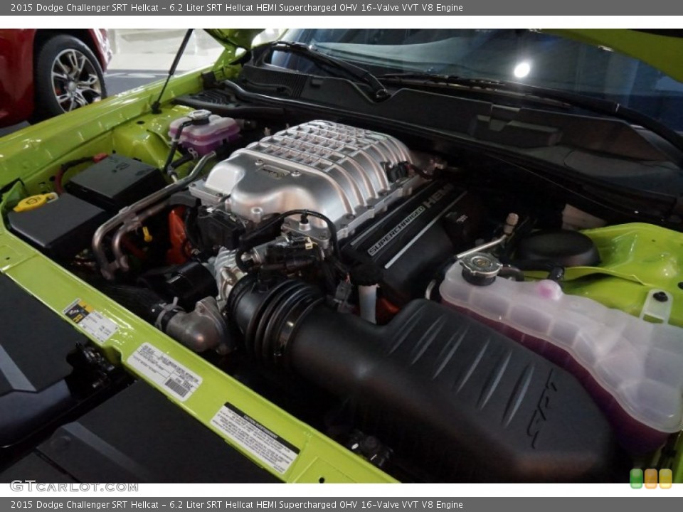 6.2 Liter SRT Hellcat HEMI Supercharged OHV 16-Valve VVT V8 Engine for the 2015 Dodge Challenger #101698853