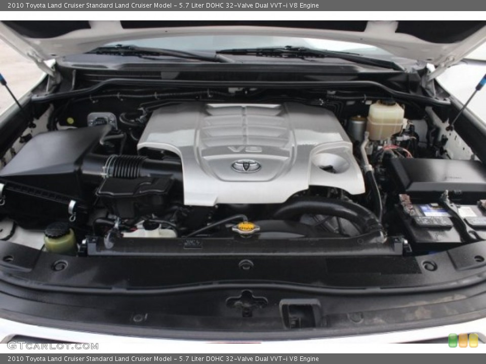 5.7 Liter DOHC 32-Valve Dual VVT-i V8 2010 Toyota Land Cruiser Engine