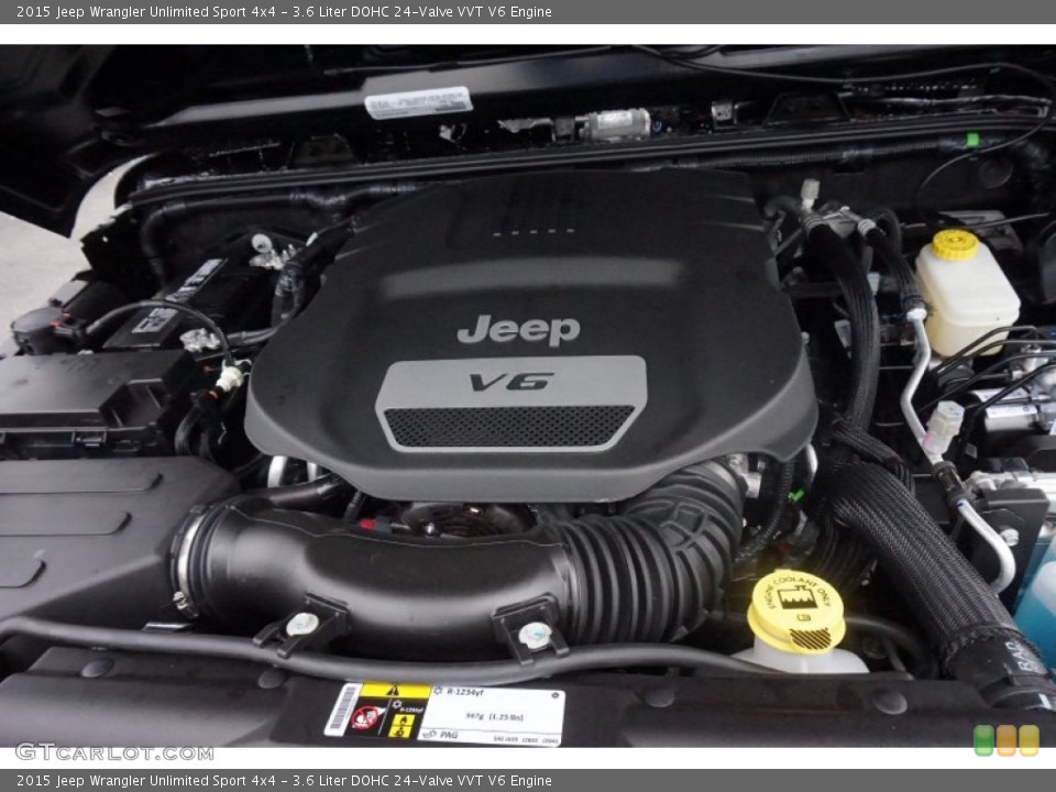 3.6 Liter DOHC 24-Valve VVT V6 Engine for the 2015 Jeep Wrangler Unlimited #101726949