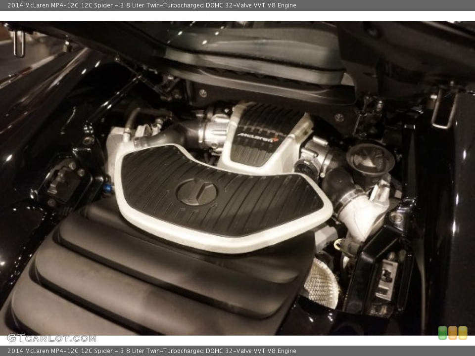 3.8 Liter Twin-Turbocharged DOHC 32-Valve VVT V8 2014 McLaren MP4-12C Engine