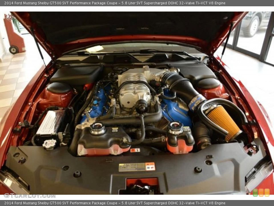 5.8 Liter SVT Supercharged DOHC 32-Valve Ti-VCT V8 Engine for the 2014 Ford Mustang #101829639
