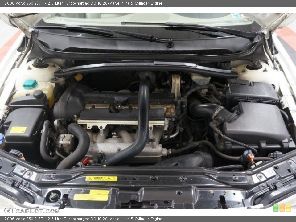 2.5 Liter Turbocharged DOHC 20-Valve Inline 5 Cylinder 2006 Volvo S60 Engine