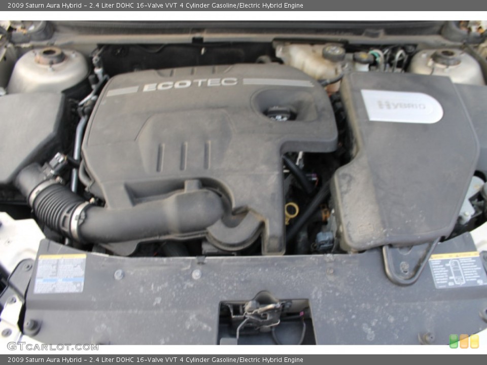 2.4 Liter DOHC 16-Valve VVT 4 Cylinder Gasoline/Electric Hybrid 2009 Saturn Aura Engine