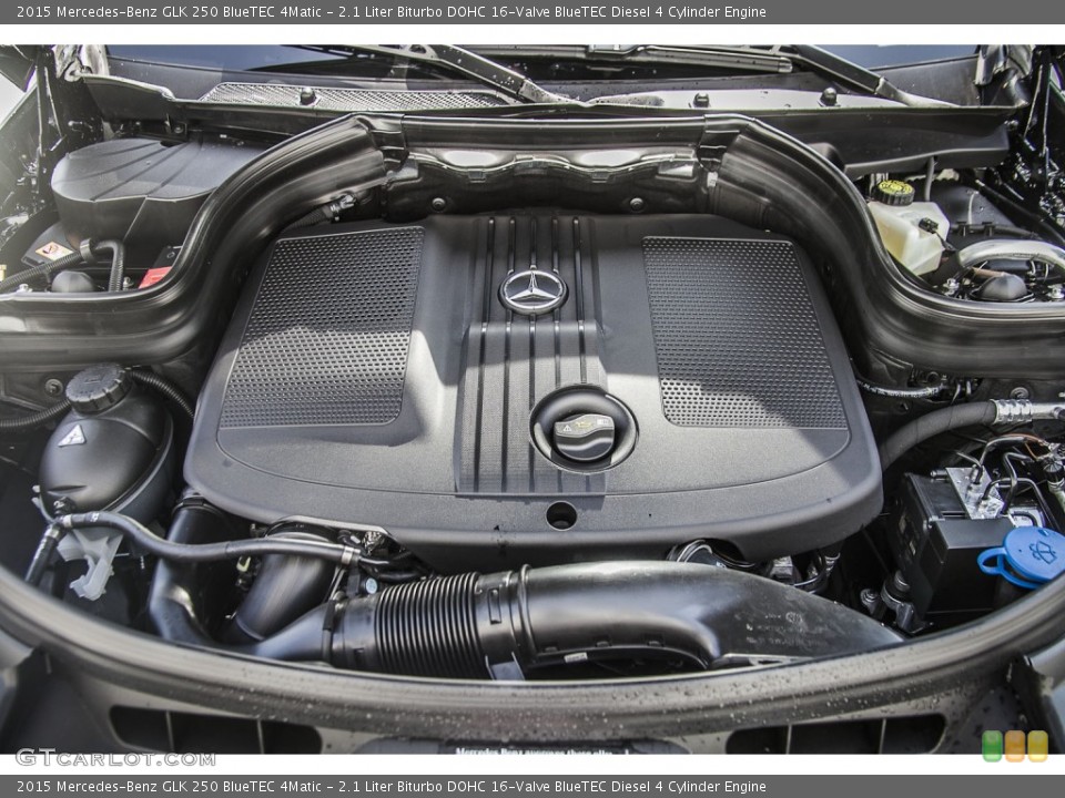 2.1 Liter Biturbo DOHC 16-Valve BlueTEC Diesel 4 Cylinder 2015 Mercedes-Benz GLK Engine