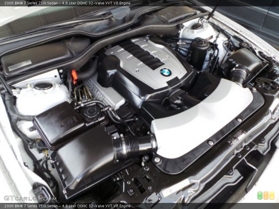 4.8 Liter DOHC 32-Valve VVT V8 Engine for the 2006 BMW 7 Series #101950661