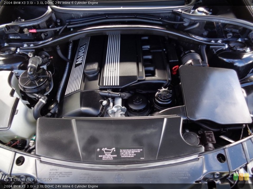 3.0L DOHC 24V Inline 6 Cylinder 2004 BMW X3 Engine