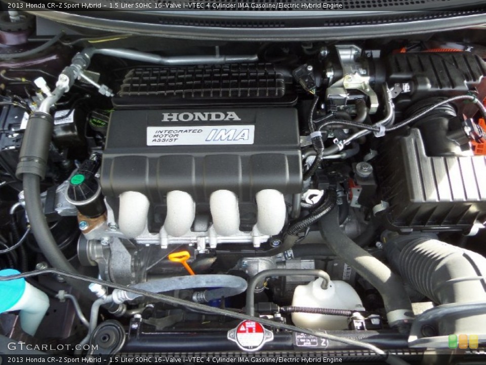 1.5 Liter SOHC 16-Valve i-VTEC 4 Cylinder IMA Gasoline/Electric Hybrid Engine for the 2013 Honda CR-Z #101979416
