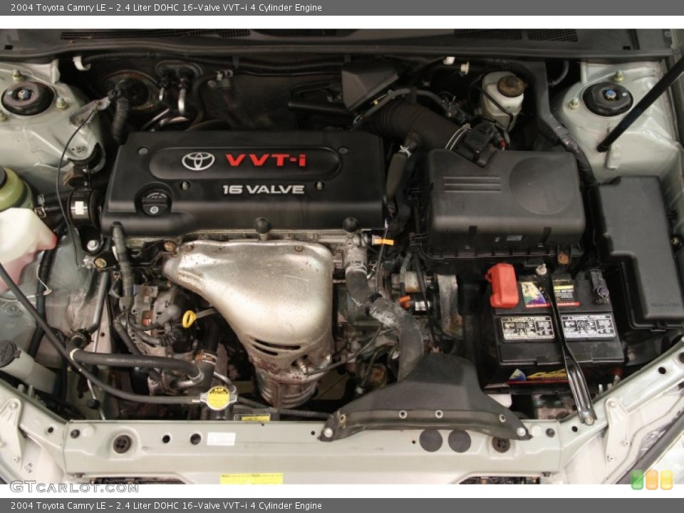 2.4 Liter DOHC 16-Valve VVT-i 4 Cylinder 2004 Toyota Camry Engine