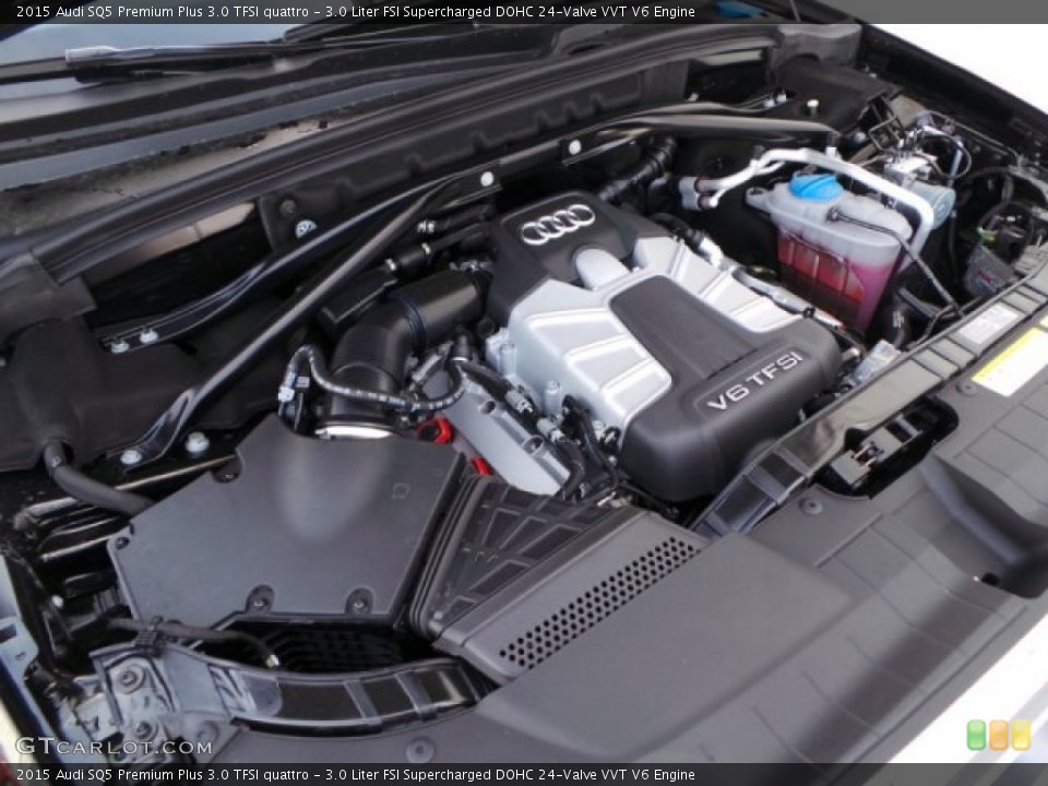 3.0 Liter FSI Supercharged DOHC 24-Valve VVT V6 2015 Audi SQ5 Engine