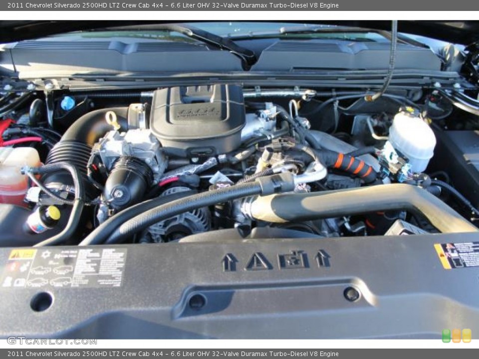 6.6 Liter OHV 32-Valve Duramax Turbo-Diesel V8 Engine for the 2011 Chevrolet Silverado 2500HD #102030399