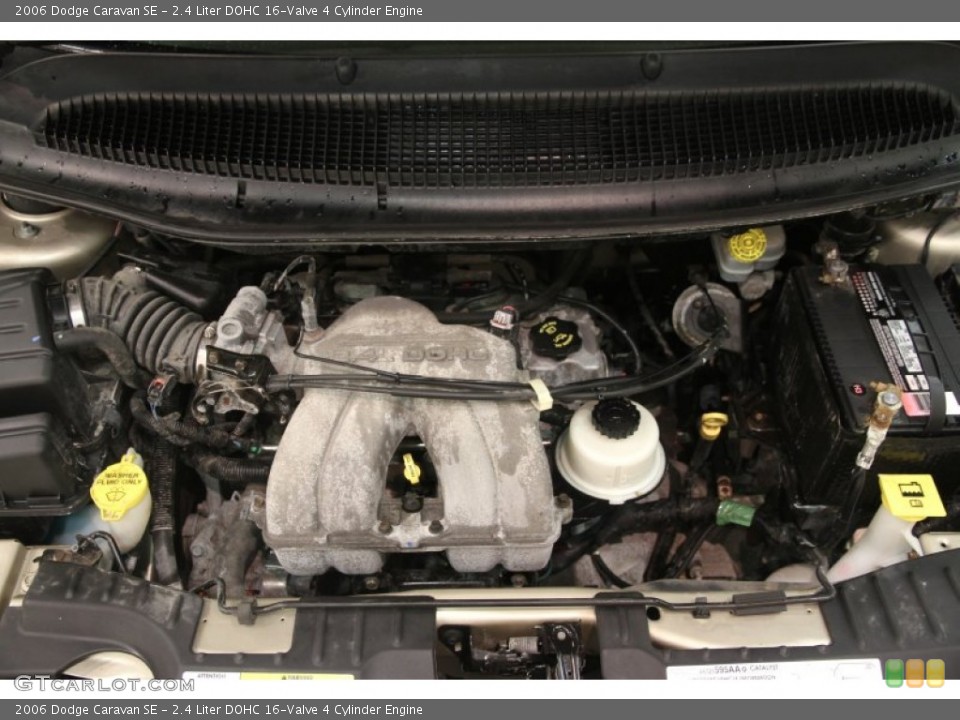 2.4 Liter DOHC 16-Valve 4 Cylinder 2006 Dodge Caravan Engine