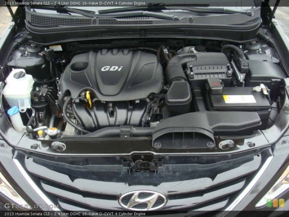 2.4 Liter DOHC 16-Valve D-CVVT 4 Cylinder Engine for the 2013 Hyundai Sonata #102099621