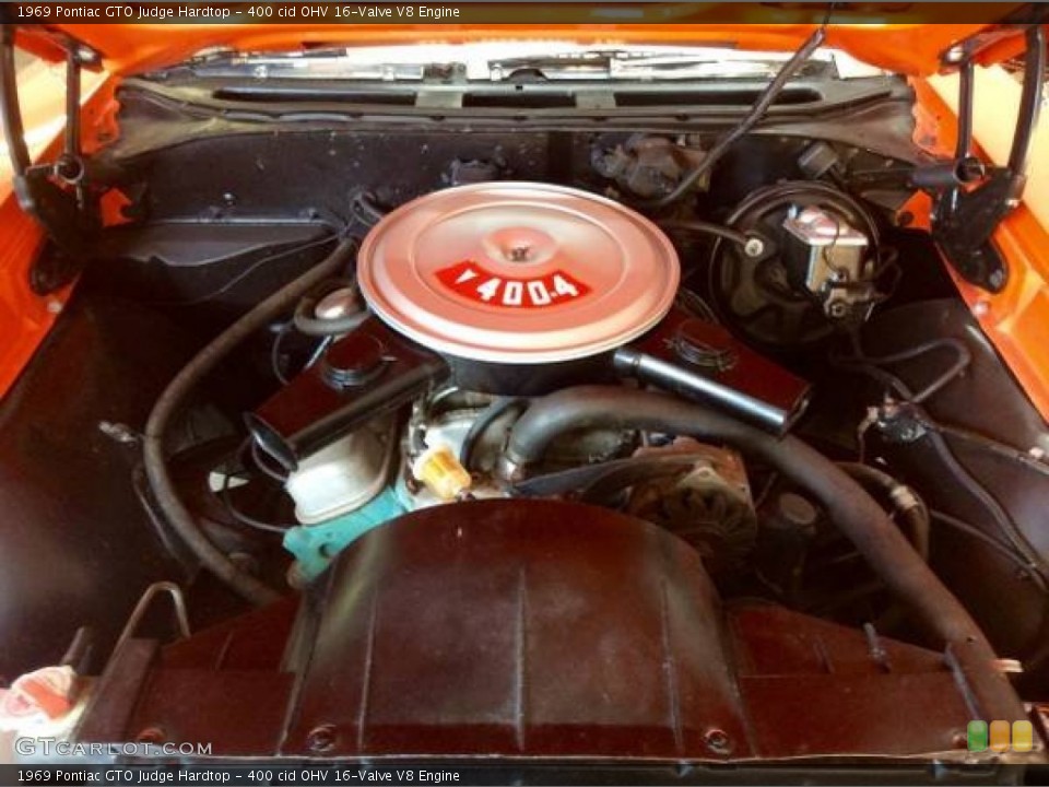 400 cid OHV 16-Valve V8 Engine for the 1969 Pontiac GTO #102112125