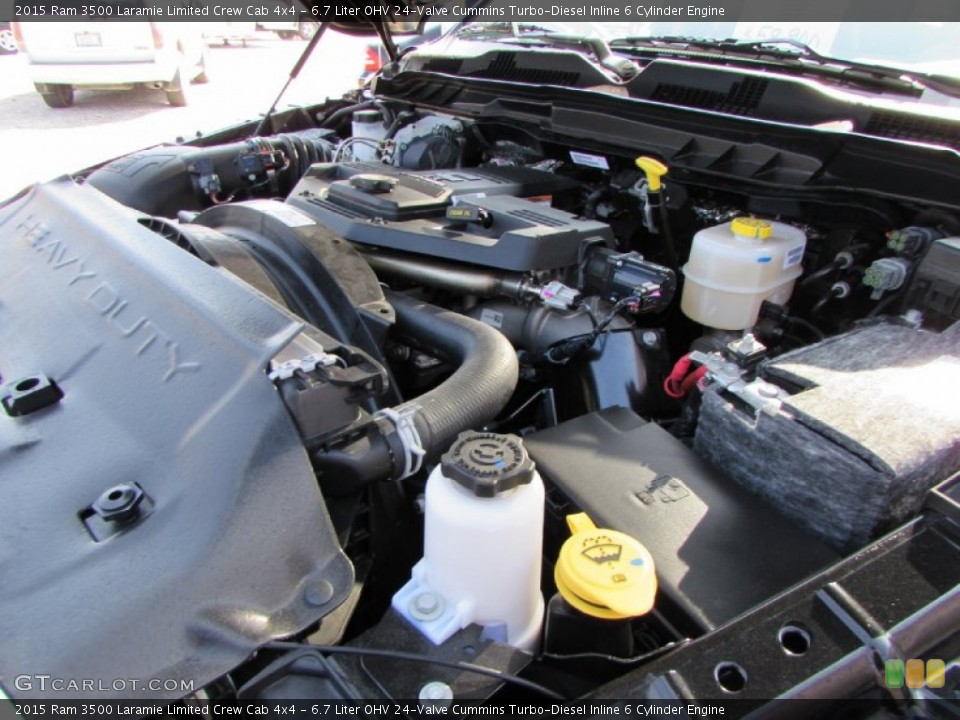 6.7 Liter OHV 24-Valve Cummins Turbo-Diesel Inline 6 Cylinder Engine for the 2015 Ram 3500 #102141678