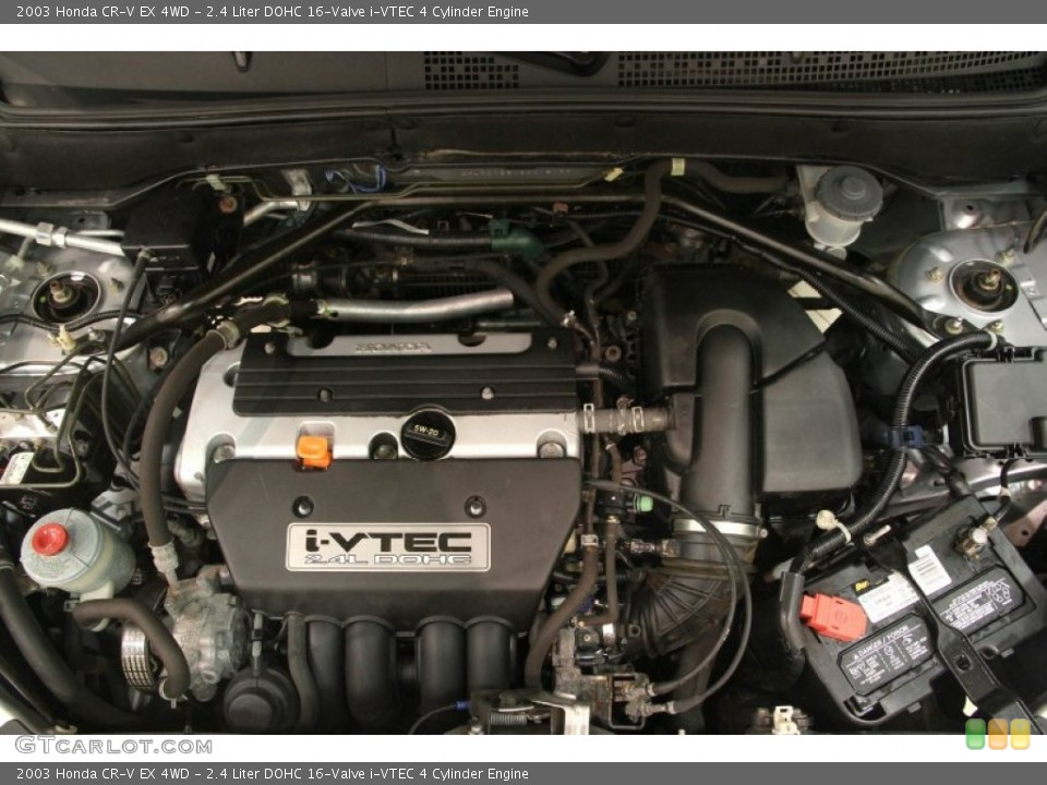 2.4 Liter DOHC 16-Valve i-VTEC 4 Cylinder 2003 Honda CR-V Engine