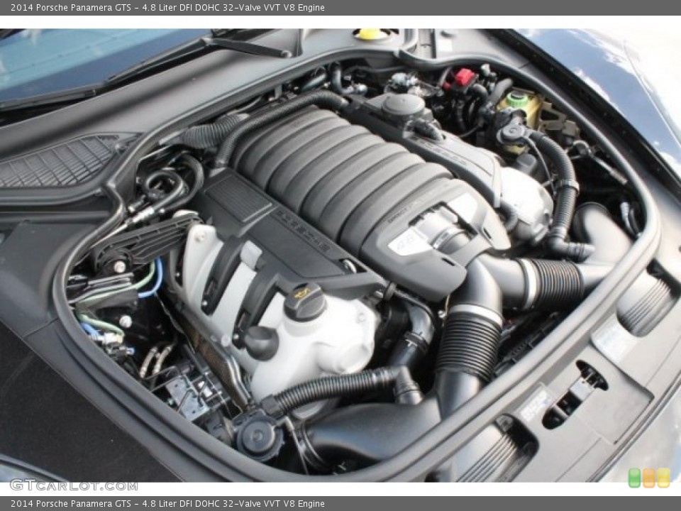 4.8 Liter DFI DOHC 32-Valve VVT V8 2014 Porsche Panamera Engine