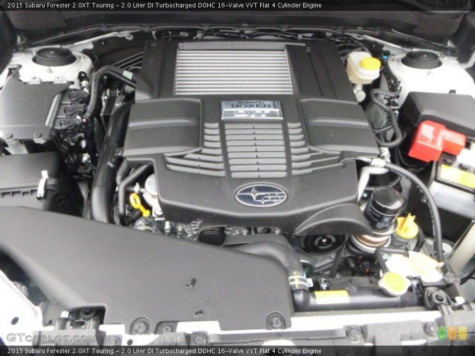 2.0 Liter DI Turbocharged DOHC 16-Valve VVT Flat 4 Cylinder 2015 Subaru Forester Engine